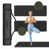 Gimnastikos kilimėlis jogai, pilatesui ir fitnesui, Rebel Active, RBA-3152, juodas, 183 x 61 cm, 6 mm