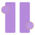 Gimnastikos kilimėlis jogai, pilatesui ir fitnesui, violetinis, Rebel Active RBA-3152, 183 x 61 cm, 6 mm