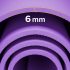 Gimnastikos kilimėlis jogai, pilatesui ir fitnesui, violetinis, Rebel Active RBA-3152, 183 x 61 cm, 6 mm