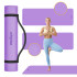 Gimnastikos kilimėlis jogai, pilatesui ir fitnesui, violetinis, Rebel Active RBA-3152, 183 x 61 cm, 6 mm