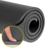 Gimnastikos kilimėlis jogai, pilatesui ir fitnesui, NBR, juodas, REBEL ACTIVE, 190 x 115 cm, 2 cm