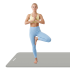 Gimnastikos kilimėlis jogai, pilatesui ir fitnesui Rebel Active 190x115 cm, 2 cm