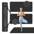 Gimnastikos kilimėlis jogai, pilatesui ir fitnesui Rebel Active, TPE, juodas, 200x90 cm, 1 cm, RBA-3159