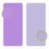 Gimnastikos kilimėlis jogai, pilatesui ir fitnesui, violetinis, Rebel Active RBA-3159, 200x90 cm, 1 cm, TPE