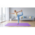 Gimnastikos kilimėlis jogai, pilatesui ir fitnesui, violetinis, Rebel Active RBA-3159, 200x90 cm, 1 cm, TPE