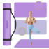 Gimnastikos kilimėlis jogai, pilatesui ir fitnesui, violetinis, Rebel Active RBA-3159, 200x90 cm, 1 cm, TPE