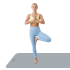 Gimnastikos kilimėlis jogai, pilatesui ir fitnesui, pilkas, Rebel Active RBA-3159 200x90 cm, 1 cm