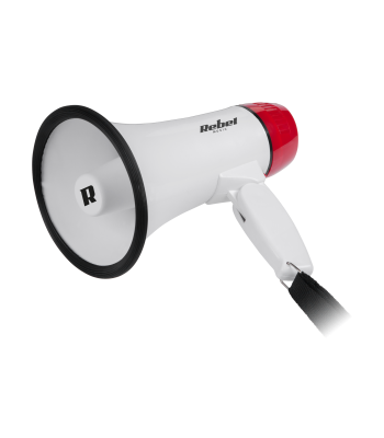 Nešiojamasis megafonas su sirena Rebel, 5 W, DH-08