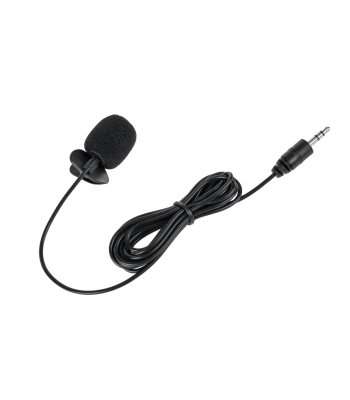 Kondensatorinis prisegamas mikrofonas su jack 3,5 mm kabeliu, 2 m