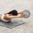 Mini gimnastikos kamuolys pilatesui ir reabilitacijai, pilkas, REBEL ACTIVE, 25cm