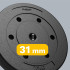Bituminis svorio diskas Rebel Active, 20 kg, 31 mm