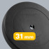 Bituminis svorio diskas Rebel Active, 20 kg, 31 mm