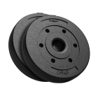 Bituminių svorio diskų rinkinys olimpinėms štangoms, REBEL ACTIVE, 2 x 7,5 kg, 51 mm