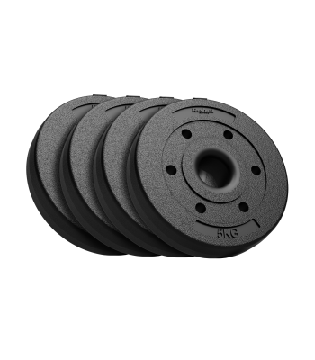 Bituminių svorių rinkinys olimpinėms štangoms, 4 × 5 kg, 51 mm, REBEL ACTIVE