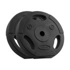Bituminiai svarmenų diskai su rankenomis Rebel Active RB-2123, 2 x 10 kg, 31 mm