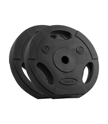 Bituminiai svarmenų diskai su rankenomis Rebel Active RB-2123, 2 x 10 kg, 31 mm