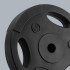 Bituminiai svarmenų diskai su rankenomis Rebel Active RB-2123, 2 x 10 kg, 31 mm