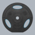 Bituminiai svarmenų diskai su rankenomis Rebel Active RB-2123, 2 x 10 kg, 31 mm