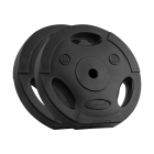Bituminių svorių rinkinys su rankenomis Rebel Active, 2 x 15 kg, 31 mm