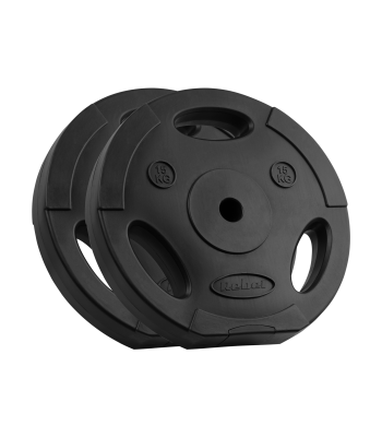 Bituminių svorių rinkinys su rankenomis Rebel Active, 2 x 15 kg, 31 mm