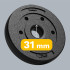 Bituminių svorių rinkinys REBEL ACTIVE, 4 x 1,25 kg, 31 mm anga