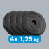 Bituminių svorių rinkinys Rebel Active, 4 x 1,25 kg, 31 mm, RB-2114