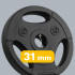 Bituminių svorių diskų rinkinys Rebel Active, 4 x 1,25 kg, 31 mm