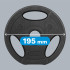 Bituminių svorių diskų rinkinys Rebel Active, 4 x 1,25 kg, 31 mm