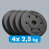 Bituminių svorių rinkinys Rebel Active, 4 x 2,5 kg, 31 mm