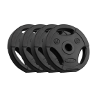 Bituminių svorio diskų komplektas su rankenomis REBEL ACTIVE RBA-2121, 4x2.5kg, 31 mm