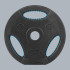 Bituminių svorio diskų komplektas su rankenomis REBEL ACTIVE RBA-2121, 4x2.5kg, 31 mm