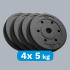 Bituminių svorių rinkinys Rebel Active RB-2102, 4 x 5 kg, 31 mm
