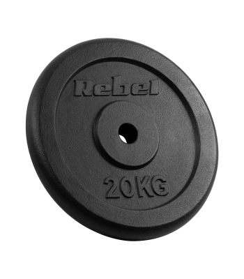 Ketaus svorio diskas REBEL ACTIVE RBA-2131, 20 kg, 31 mm