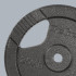 Ketaus svorio diskas su rankenomis REBEL ACTIVE RBA-2137, 20 kg, 31 mm