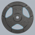 Ketaus svorio diskas su rankenomis REBEL ACTIVE RBA-2137, 20 kg, 31 mm
