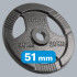 Ketaus olimpinis svorio diskas su rankenomis Rebel Active, 20 kg, 51 mm