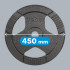 Olimpinis ketinis svorio diskas su rankenomis Rebel Active, 25 kg, 51 mm
