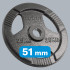 Olimpinis ketinis svorio diskas su rankenomis Rebel Active, 25 kg, 51 mm