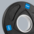 Olimpiniai ketaus svoriai su gumine danga Rebel Active RB-2107, 4 x 1,25 kg, 51 mm