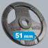 Ketaus olimpinių svorių plokščių rinkinys Rebel Active RBA-2143, 2 x 10 kg, 51 mm