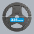 Ketaus olimpinių svorių plokščių rinkinys Rebel Active RBA-2143, 2 x 10 kg, 51 mm