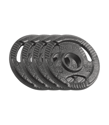 Olimpiniai ketaus svoriai su rankenomis, Rebel Active, 4 x 1,25 kg, 51 mm, RBA-2143