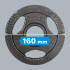 Olimpiniai ketaus svoriai su rankenomis, Rebel Active, 4 x 1,25 kg, 51 mm, RBA-2143