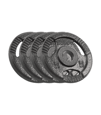Olimpiniai ketaus svoriai su rankenomis Rebel Active RBA-2143, 4 x 2,5 kg, anga 51 mm