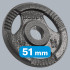 Olimpiniai ketaus svoriai su rankenomis Rebel Active RBA-2143, 4 x 2,5 kg, anga 51 mm