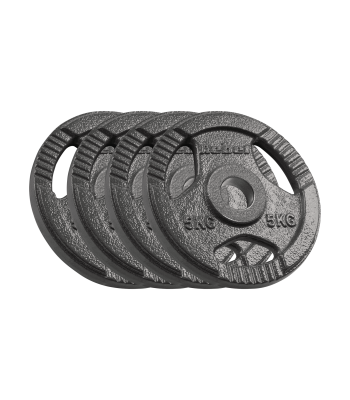 Ketaus olimpinių svorių komplektas su rankenomis Rebel Active, RBA-2143, 4 × 5 kg, 51 mm