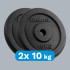Ketaus svorio diskų komplektas Rebel Active, 2 x 10 kg, 31 mm, RBA-2129