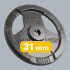 Ketaus svorių diskų rinkinys su rankenomis REBEL ACTIVE RBA-2135, 2 x 10 kg, 31 mm