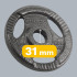 Ketaus svarelių komplektas su rankenomis Rebel Active, RBA-2132, 4 x 1,25 kg, angos skersmuo 31 mm