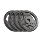 Ketaus svorių diskų rinkinys su rankenomis REBEL ACTIVE RBA-2134, 4 x 5 kg, 31 mm